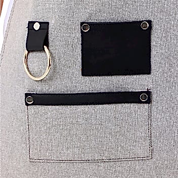 New York Önlük - Gümüş Gri